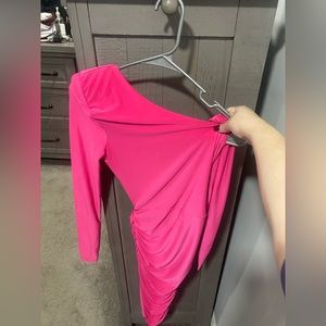 Fashion nova hot pink dress